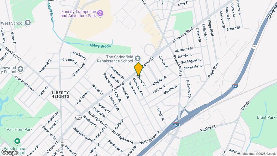 24 Upland St Map and Location Details