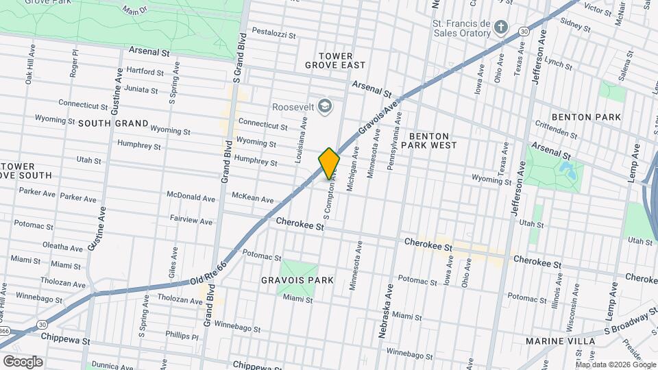 3201 Utah St Map and Location Details