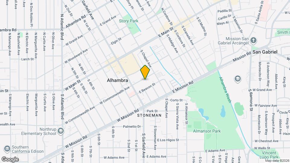 116 E Commonwealth Ave Map and Location Details