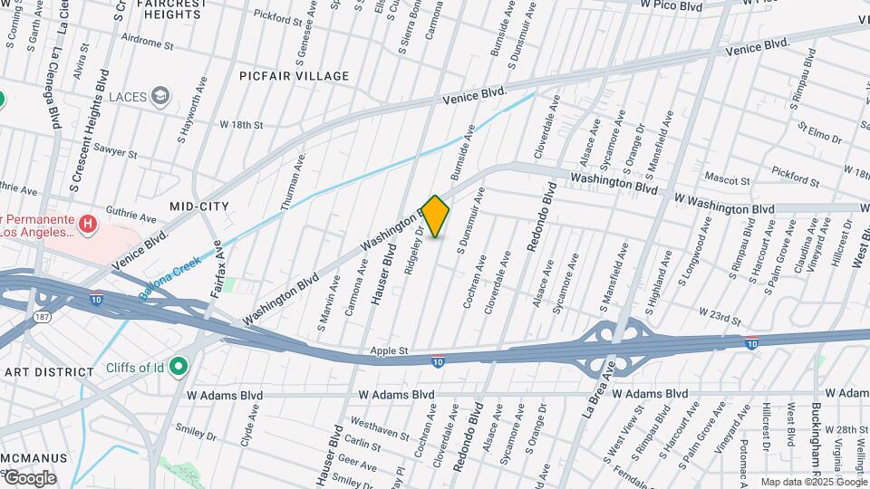 2101 Burnside Ave Map and Location Details