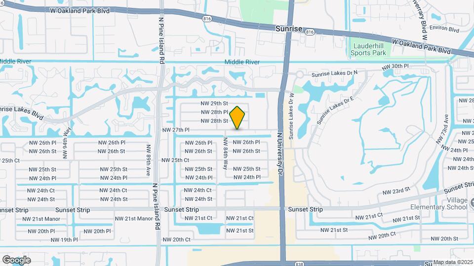 8410 NW 27th Pl Mapa y Detalles de la Ubicación