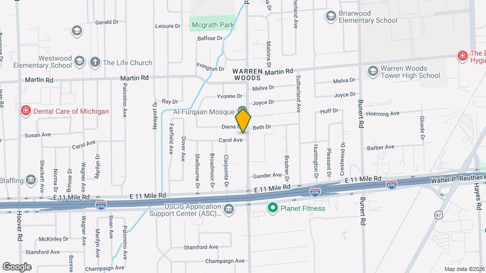 13489 Carol Ave Map and Location Details