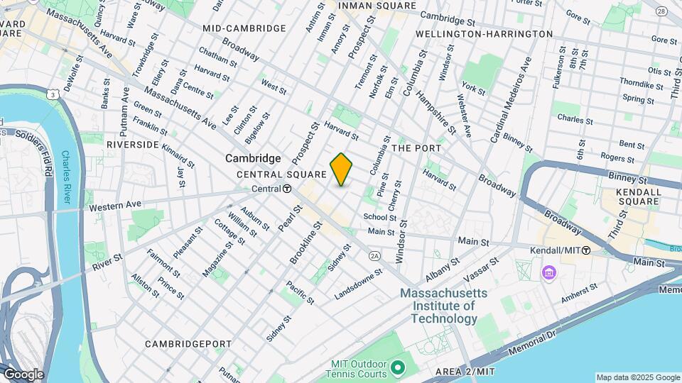 61 Bishop Allen Dr, Unit 2F Map and Location Details
