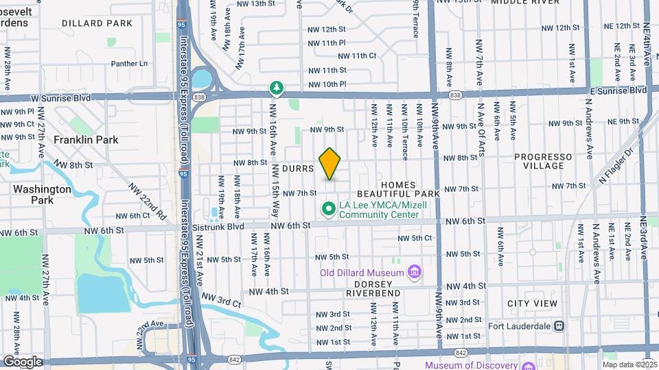 717 NW 14th Terrace Map and Location Details