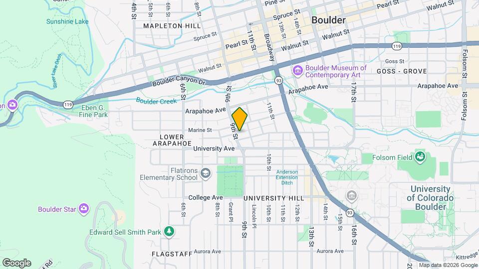 1544 9th St Map and Location Details