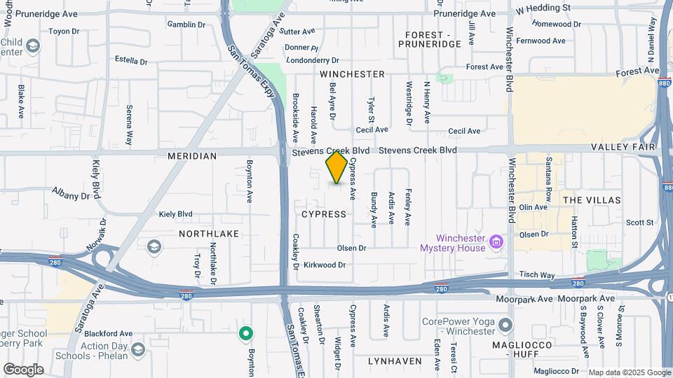 3530 Alden Way Mapa y Detalles de la Ubicación