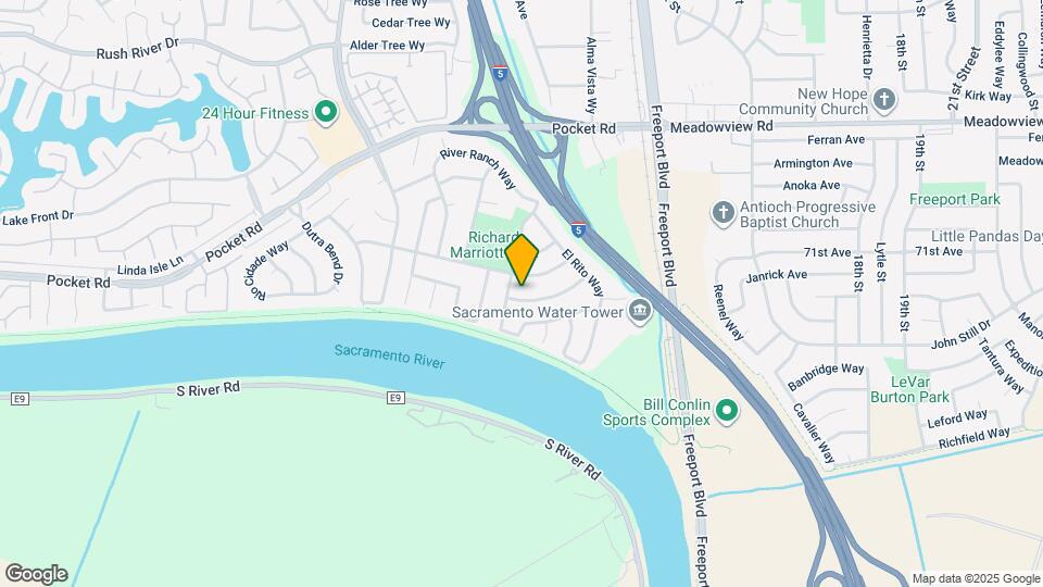 1305 Manzano Way Map and Location Details