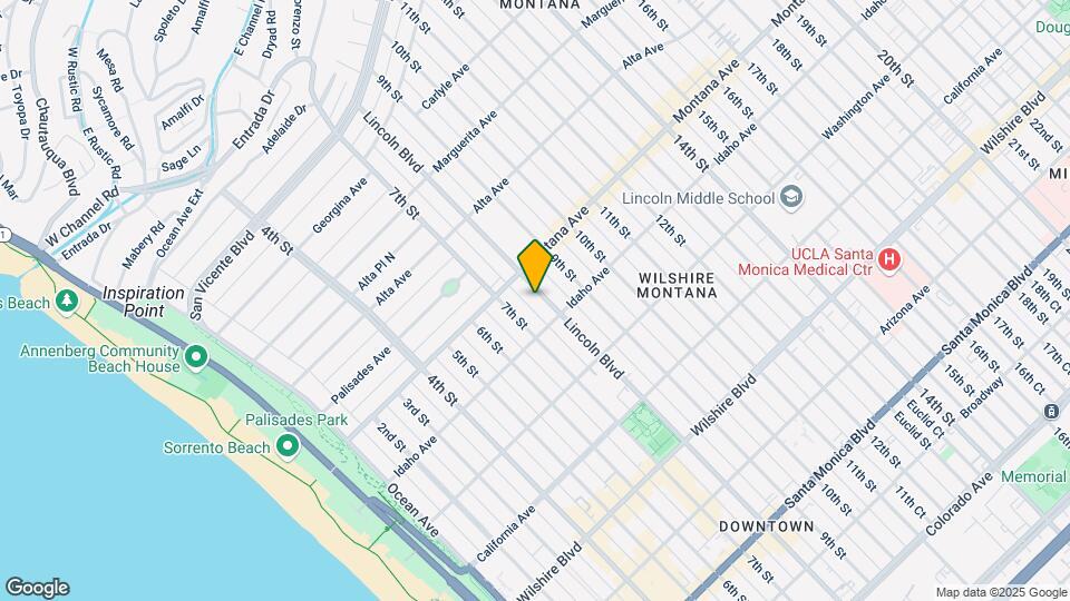 834 Lincoln Blvd Map and Location Details