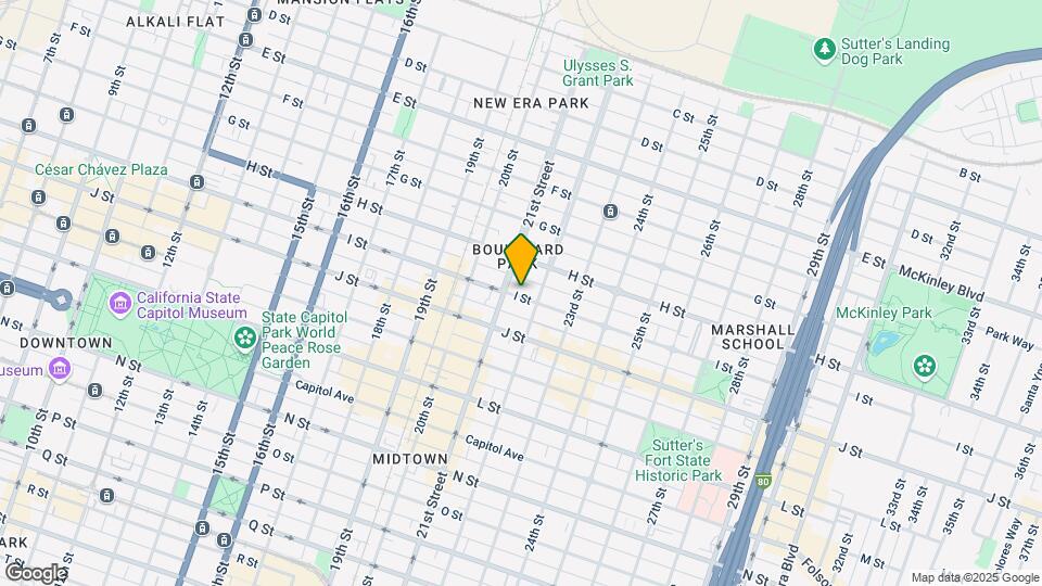 2115 I St Mapa y Detalles de la Ubicación