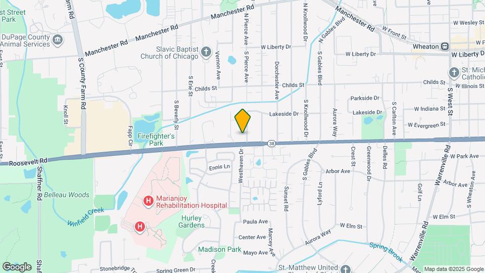 624 S Pierce Ave Map and Location Details