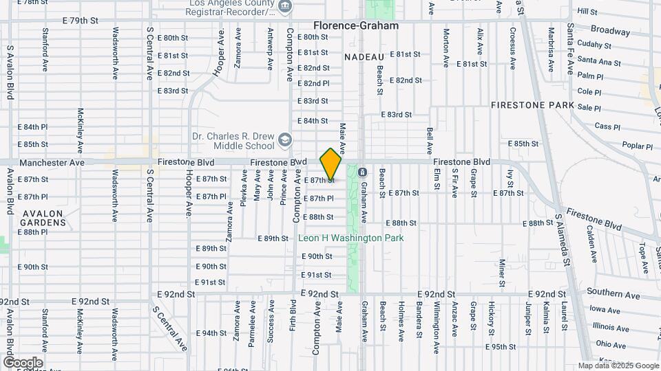 1616 E 87th St Map and Location Details