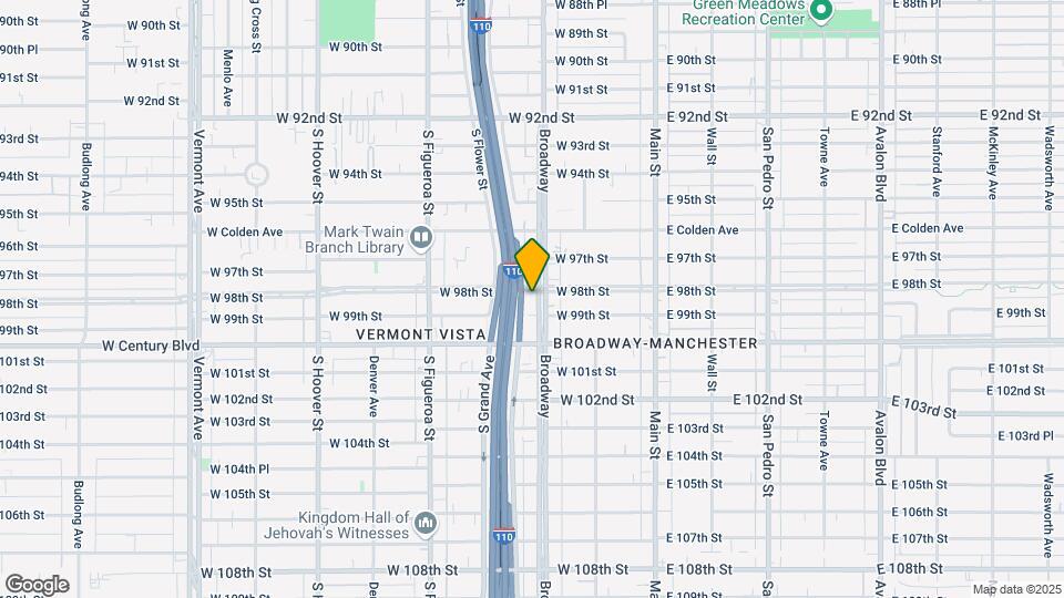9801 S Broadway Mapa y Detalles de la Ubicación