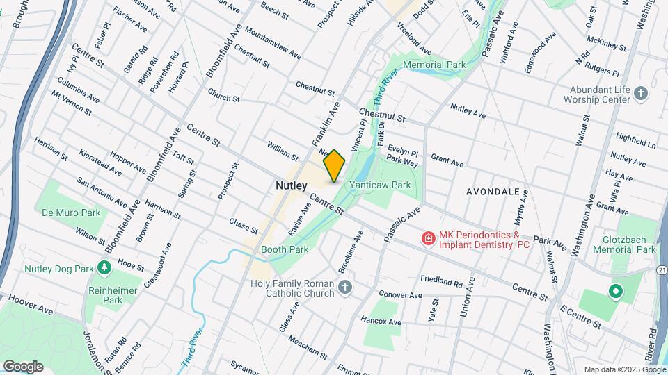 Nutley Parkside Apartments Map and Location Details
