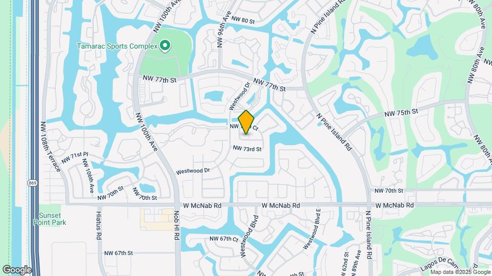 7305 NW 95th Way Map and Location Details