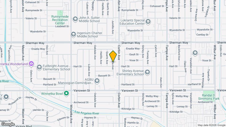 7011 Jumilla Ave, Unit Unit - B Map and Location Details