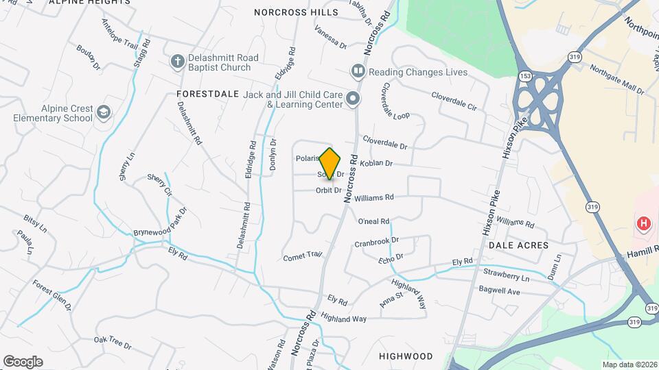 1375 Orbit Dr Map and Location Details