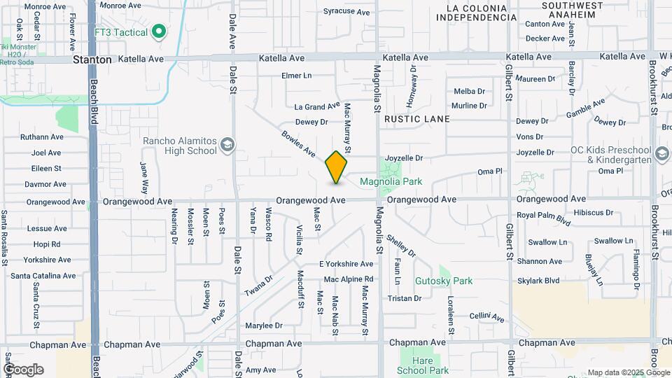 8825 Orangewood Ave Map and Location Details