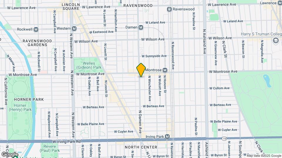 4339 N Damen Ave Map and Location Details