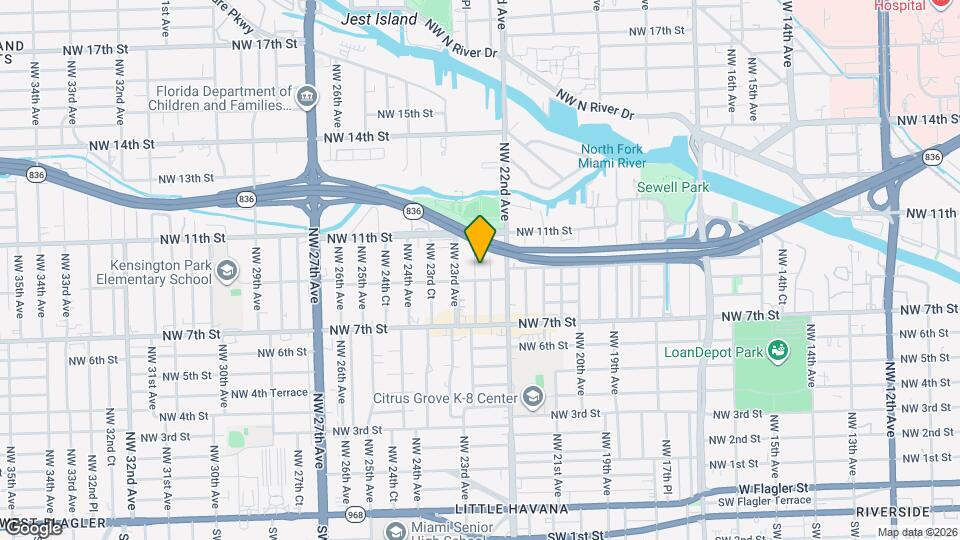 921 NW 22nd Pl Map and Location Details