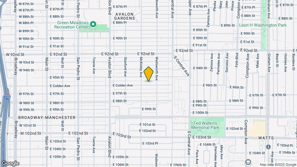 827 E Colden Ave Map and Location Details