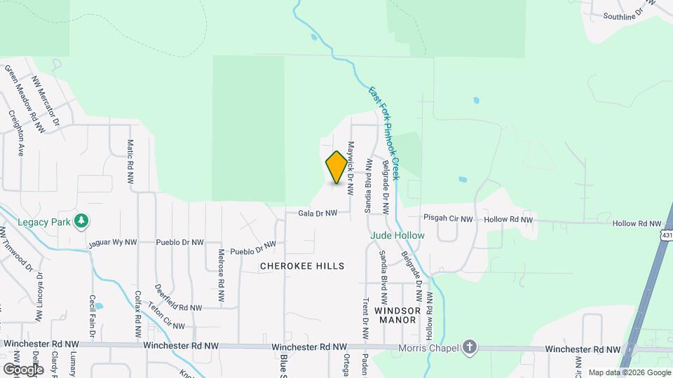 6204 Menifee Dr NW Map and Location Details