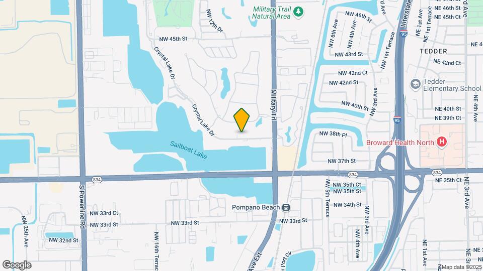 1101 Crystal Lake Dr Map and Location Details