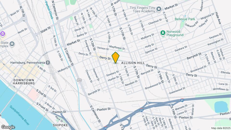 316 S 15th St Map and Location Details