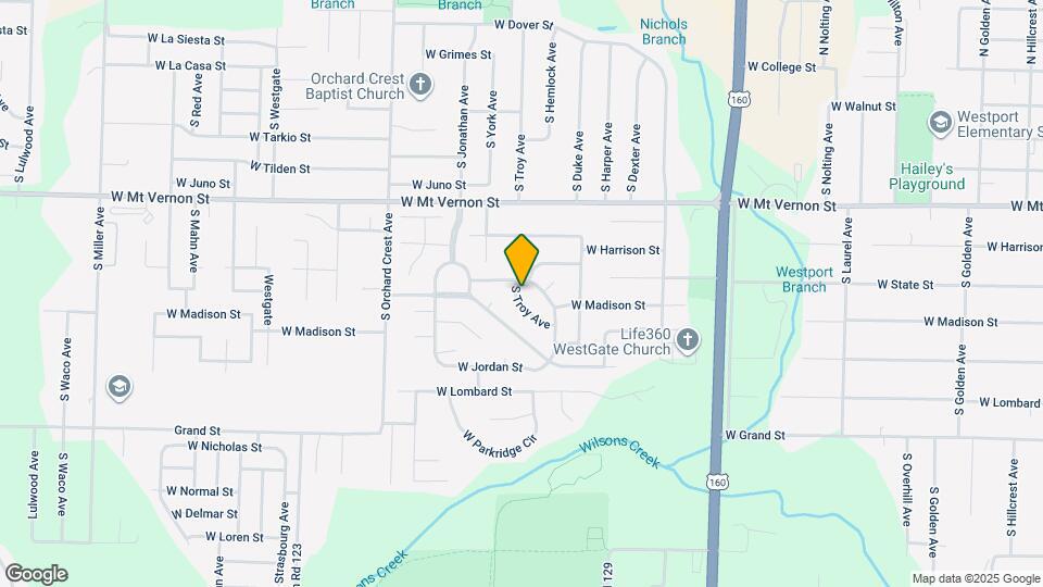 752 S Troy Ave Map and Location Details