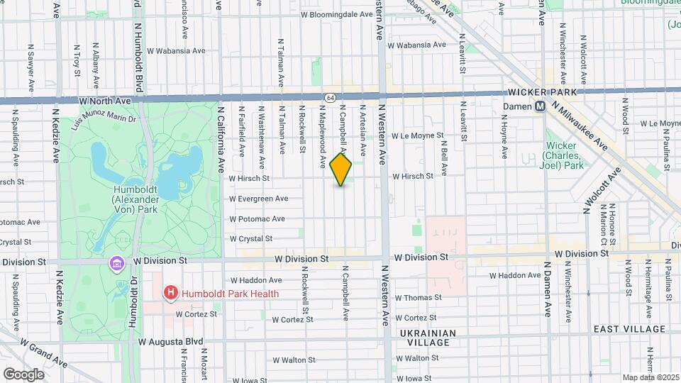 1340 N Campbell Ave, Unit 2 Map and Location Details