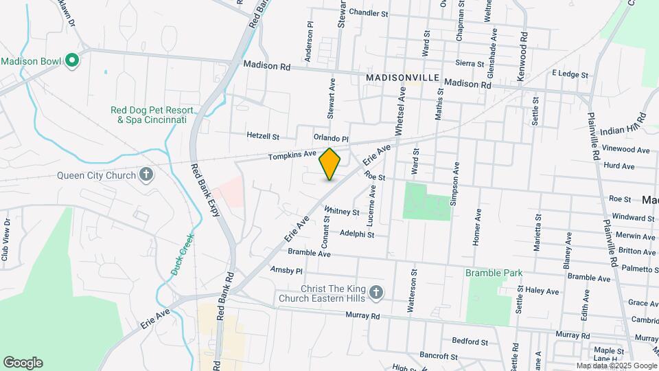 Erie Townhomes Map and Location Details