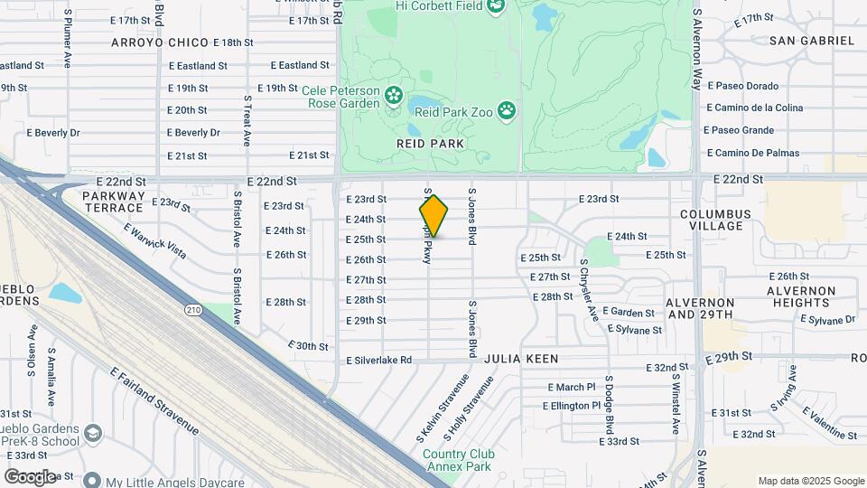 3302 E 25th St Map and Location Details