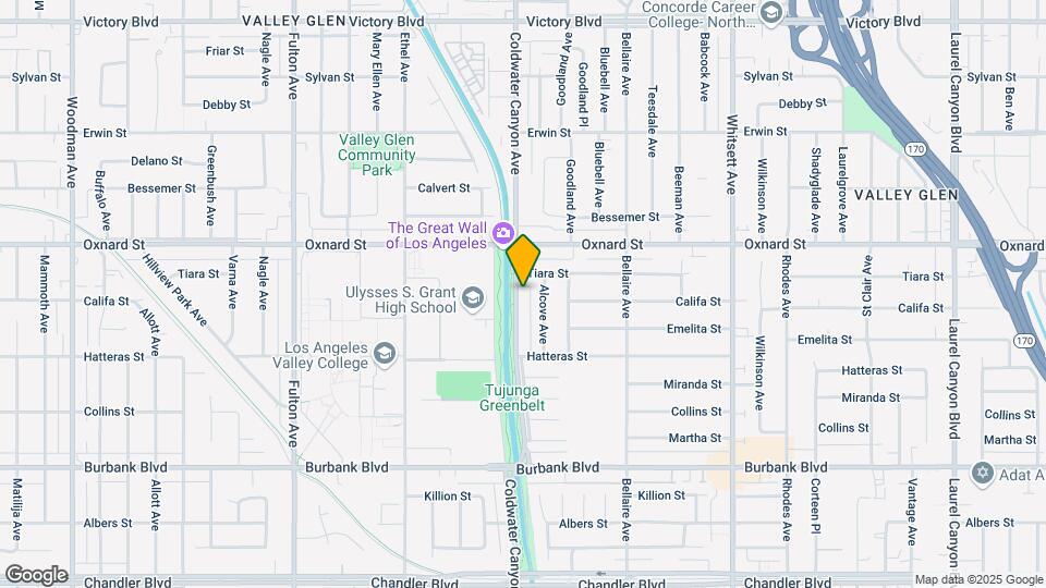 5908 Coldwater Canyon Ave Mapa y Detalles de la Ubicación