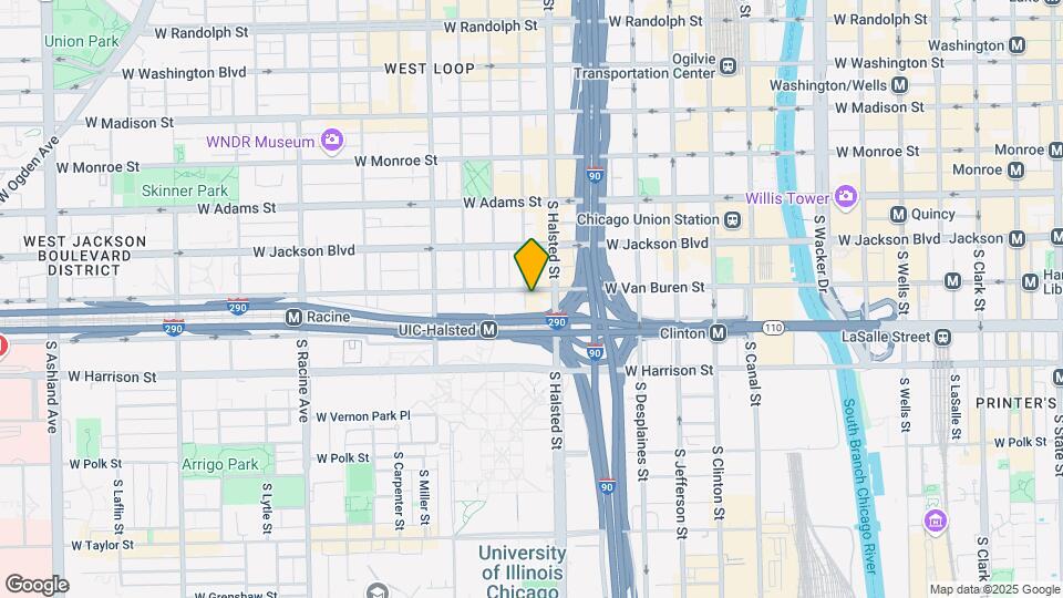 819 W Van Buren St Map and Location Details