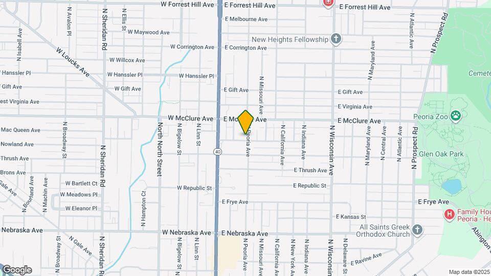 2403 N Peoria Ave Map and Location Details