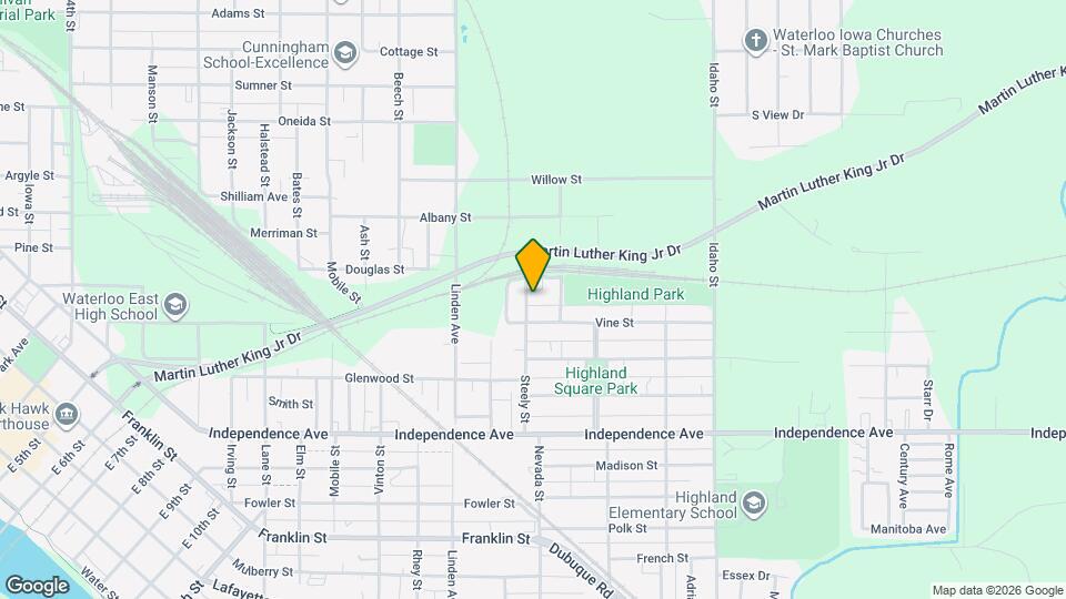 1122 Steely St Map and Location Details