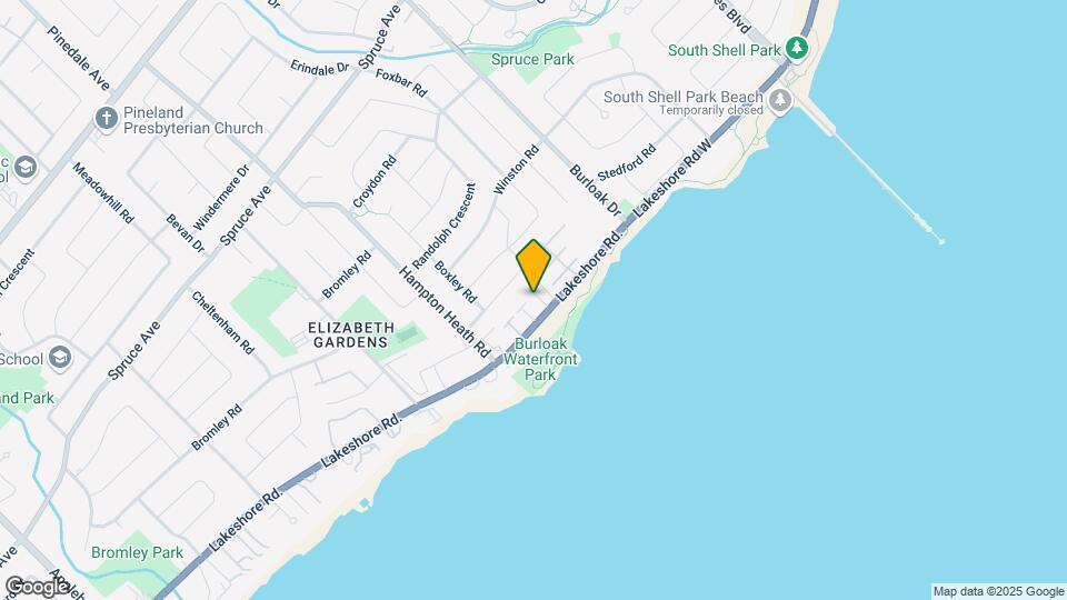 5437 Lakeshore Rd Map and Location Details