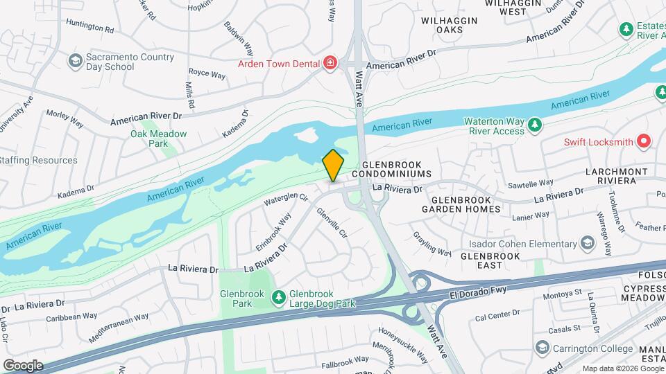 8613 La Riviera Dr #C C Map and Location Details