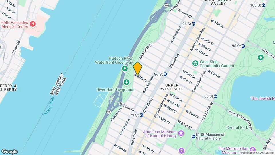 344 W 84th St Mapa y Detalles de la Ubicación