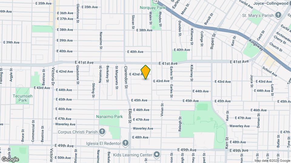 2613 E 43rd Ave Map and Location Details