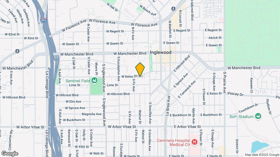 134 W Kelso St Mapa y Detalles de la Ubicación