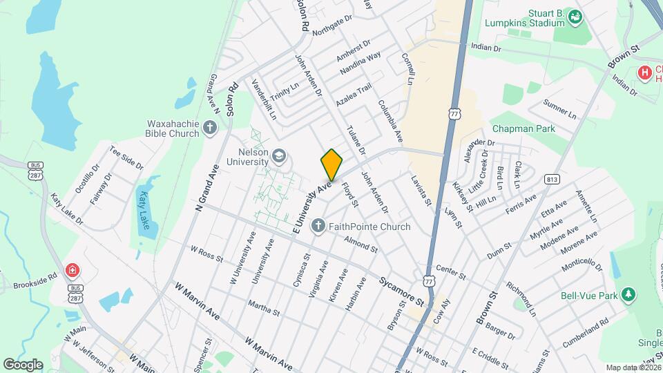 510 E University Ave Map and Location Details