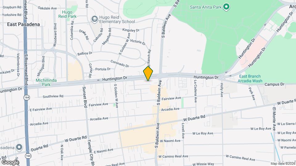 740 W Huntington Dr, Unit K Mapa y Detalles de la Ubicación