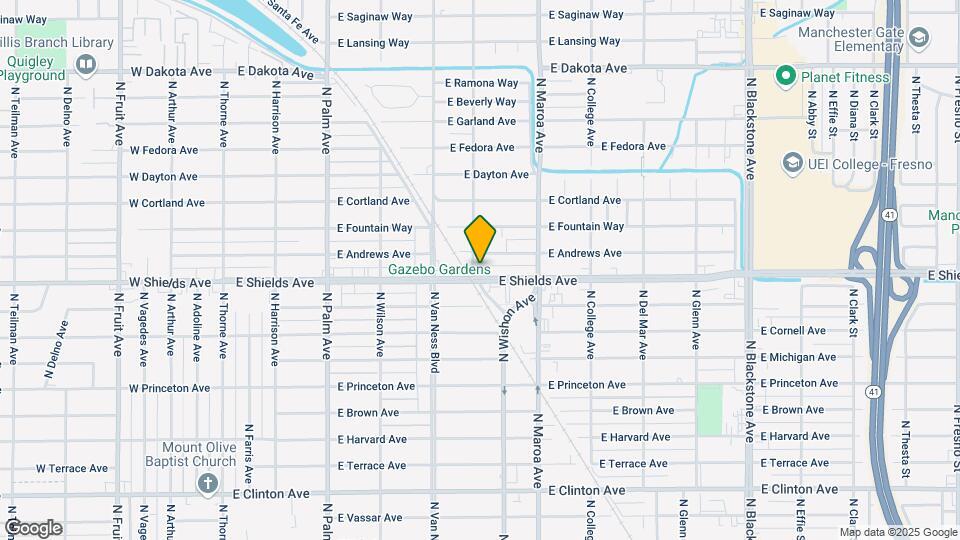 707 E Shields Ave Map and Location Details