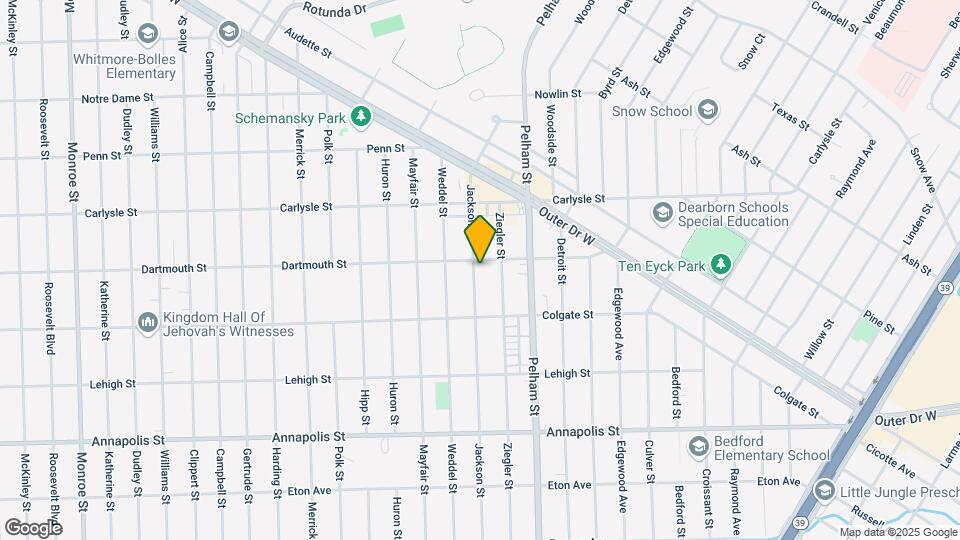 3921 Jackson St Map and Location Details