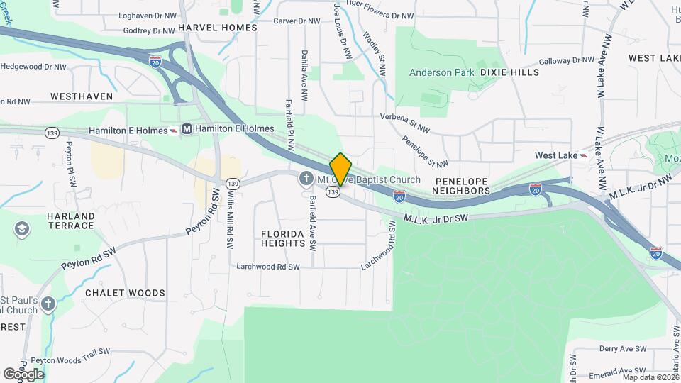 Room in Duplex on M.L.K. Jr Dr SW Map and Location Details