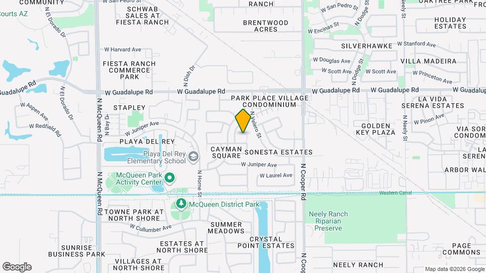 616 N Ocotillo Ln Map and Location Details