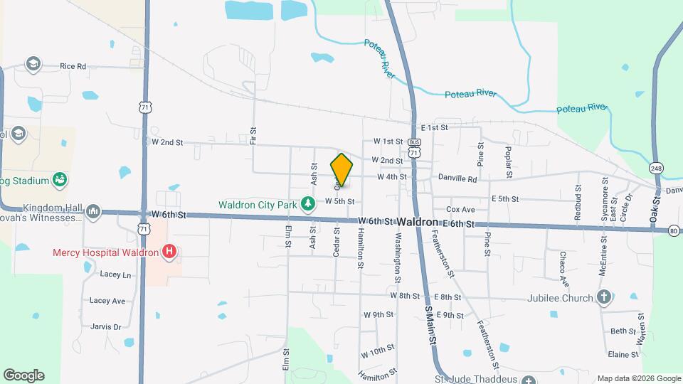 339 Cedar St Map and Location Details