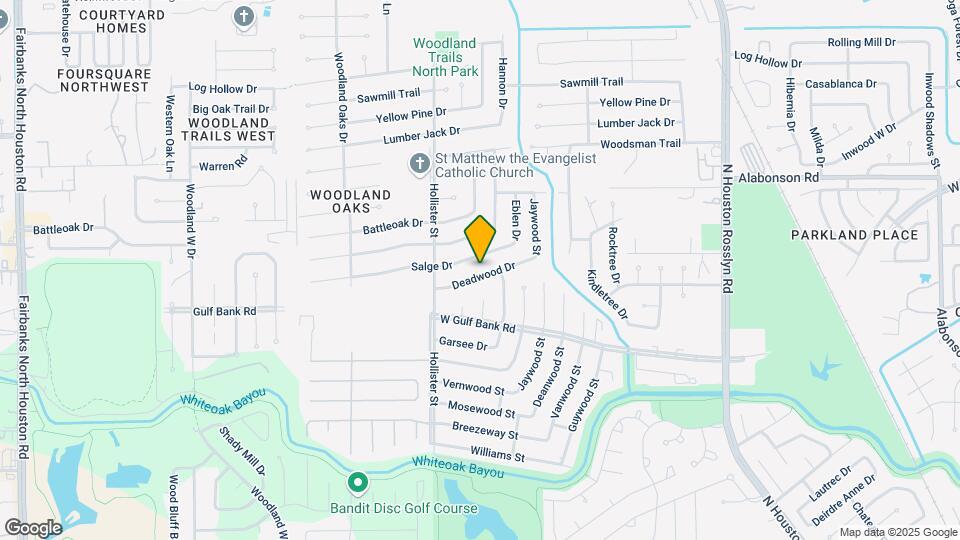 7618 Deadwood Dr Map and Location Details