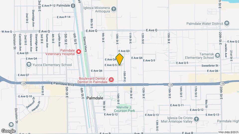38512 10th St E Mapa y Detalles de la Ubicación