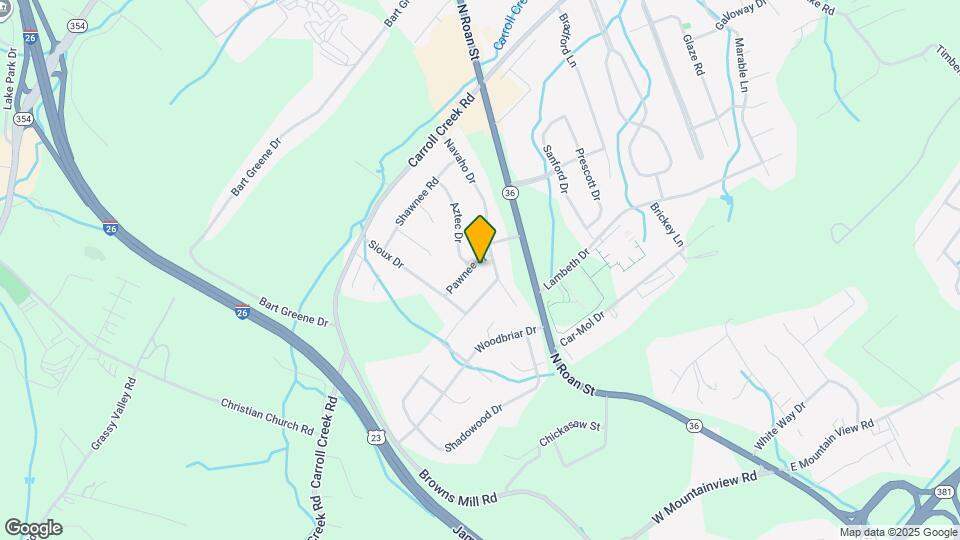 203 Pawnee St Map and Location Details